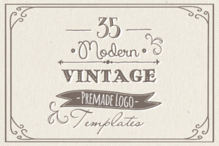 35 Hand Drawn Logos: Customizable Creative Templates