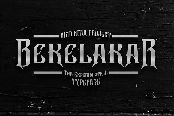 Bekelakar: A Blackletter Font Built for Atmosphere and Impact