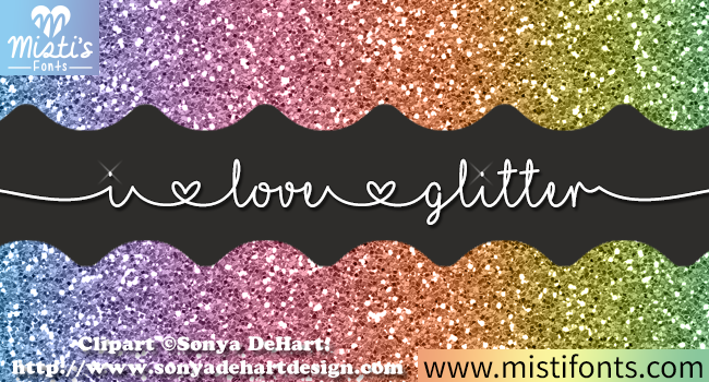 Designing with Heart: Inside the MF I Love Glitter Clipart Version and Font Set