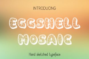 Eggshell Mosaic: When Hand-Drawn Lettering Meets Texture and Character