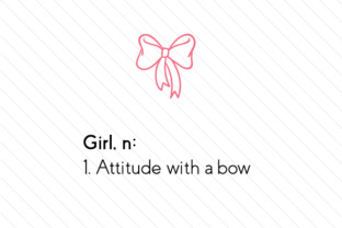 Girl, N 1. Attitude with a Bow: A Playful Take on Modern Design