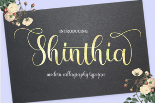 Shinthia: Handmade Calligraphy Font with Stunning Swashes