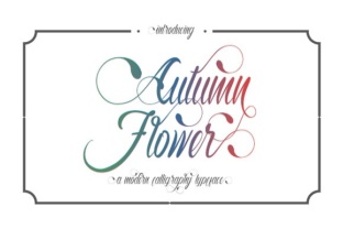 The Autumn Flowers Font: An Elegant Handwritten Typeface That Brings Warmth to Modern Design